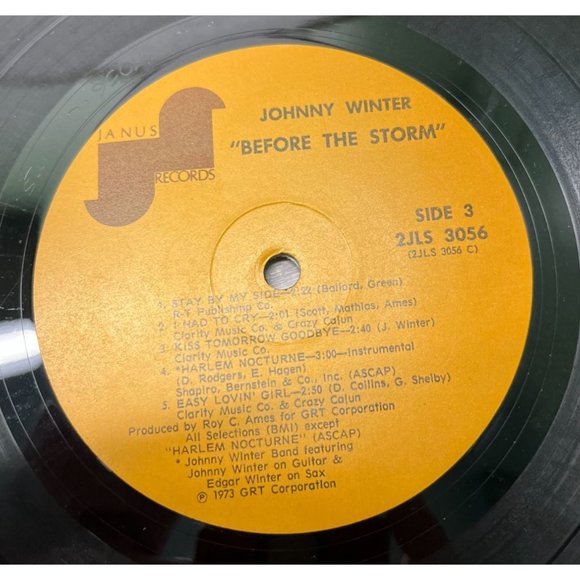 Johnny Winter Before the Storm 2LP VG+ Gatefold Blues Hard Rock 1973 Janus - Picture 7 of 9